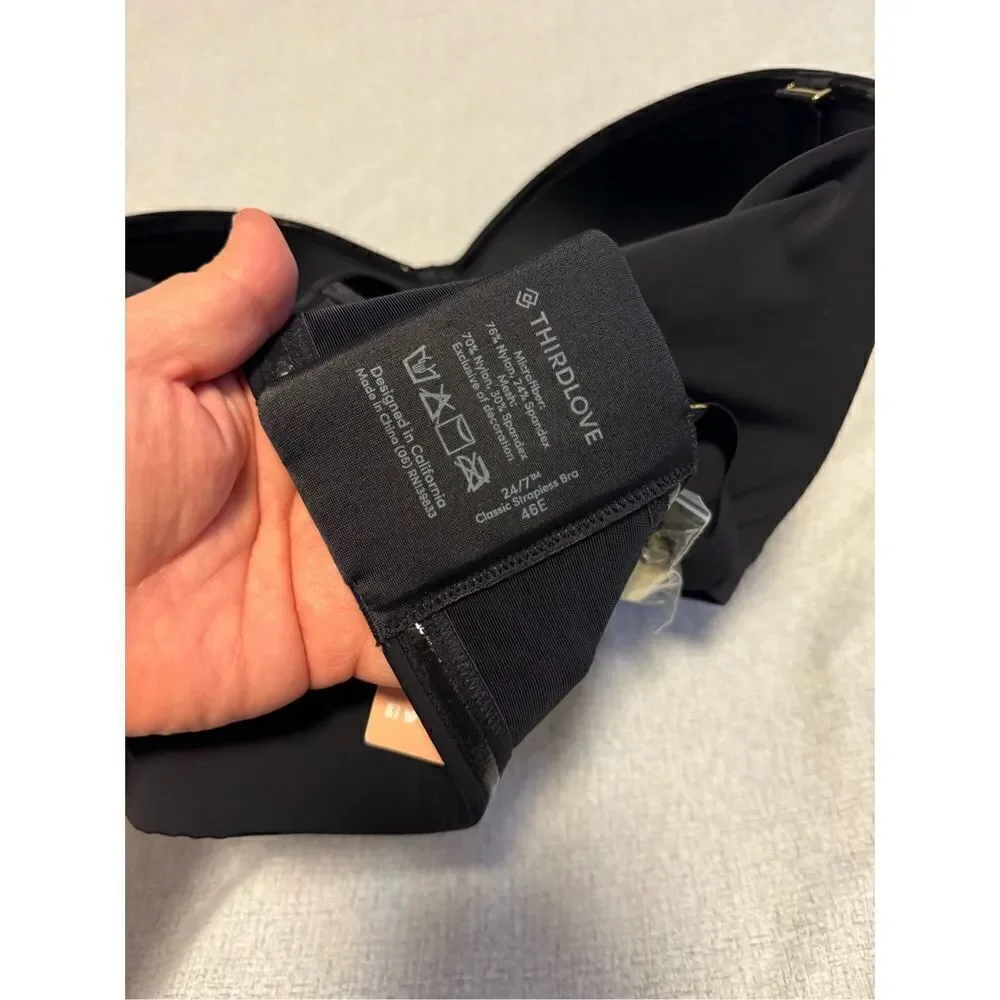 ✨ Thirdlove size 46E 24/7 classic strapless bra with 2 set of straps bra wedding